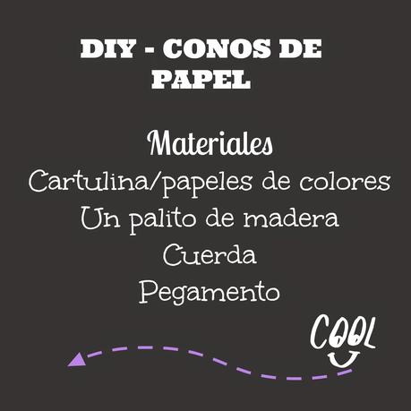 DIY-CONOS DE PAPEL