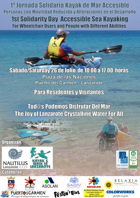 I Jornada de Kayak de mar accesible en Lanzarote