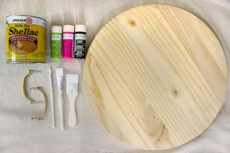 DIY......BANDEJA CON DIBUJO DE SANDÍA