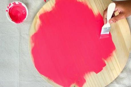 DIY......BANDEJA CON DIBUJO DE SANDÍA