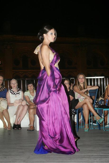 Desfile de Moda de la diseñadora Malagueña  Antonia Garcia Galiano organizado por Emma P. Lopez en la terraza del  Hotel Molina Lario en Malaga