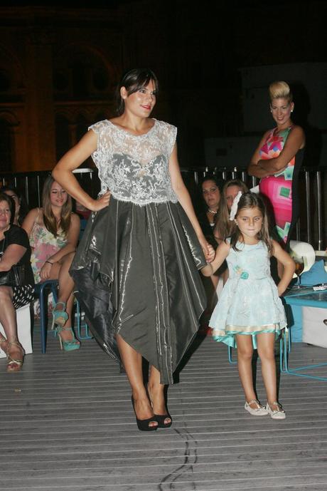 Desfile de Moda de la diseñadora Malagueña  Antonia Garcia Galiano organizado por Emma P. Lopez en la terraza del  Hotel Molina Lario en Malaga