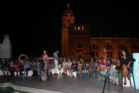 Desfile de Moda de la diseñadora Malagueña  Antonia Garcia Galiano organizado por Emma P. Lopez en la terraza del  Hotel Molina Lario en Malaga