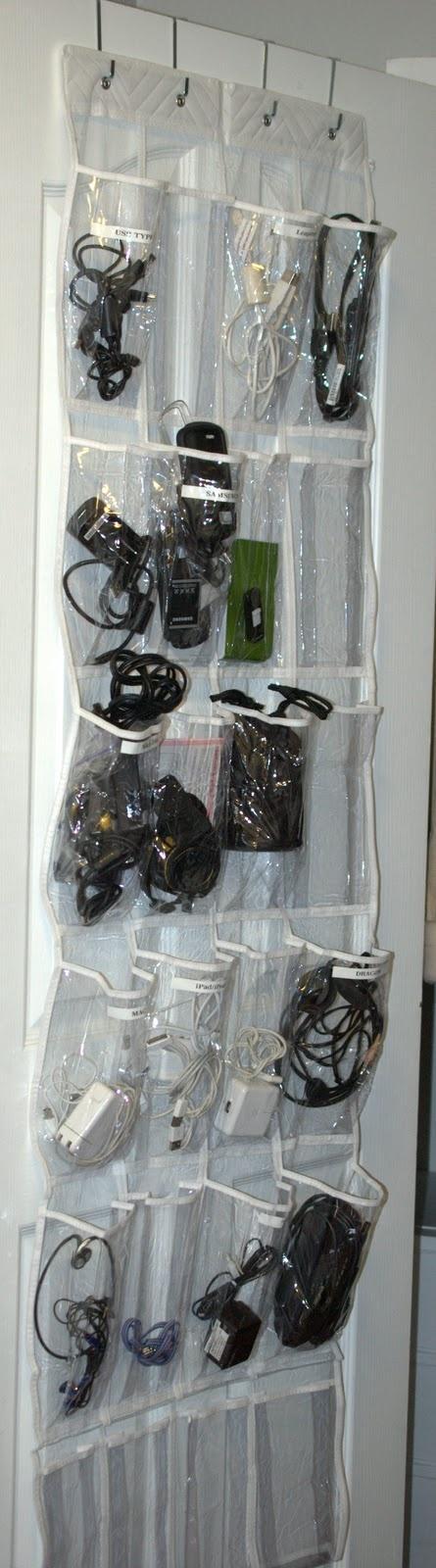 organizing various cords for your variety of electronics
