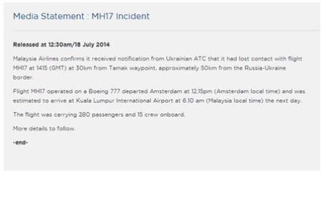 Malaysia Air Lines MH17 #PrayForMH17