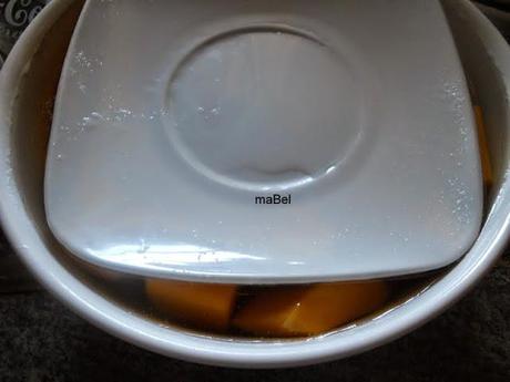 Zapallo o calabaza en almíbar con bicarbonato