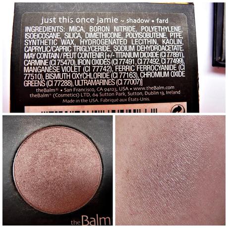 Mis sombras individuales de The balm: Mischievous Marissa y This just once Jamie