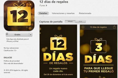 Apple te regala 12 descargas gratis del 26 de Diciembre al 06 de Enero