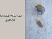 Helado leche oreo