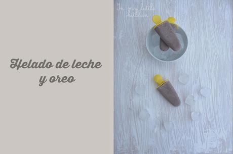 Helado de leche y oreo