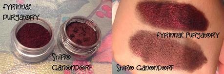 Shiro cosmetics, swatches y comparaciones