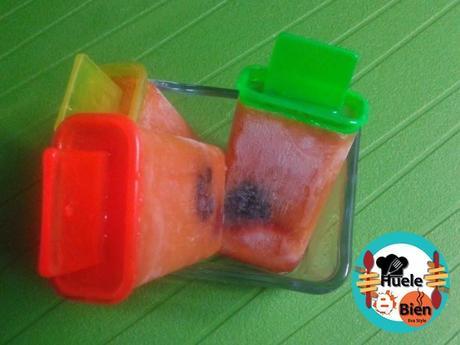 Helado de mango y naranja