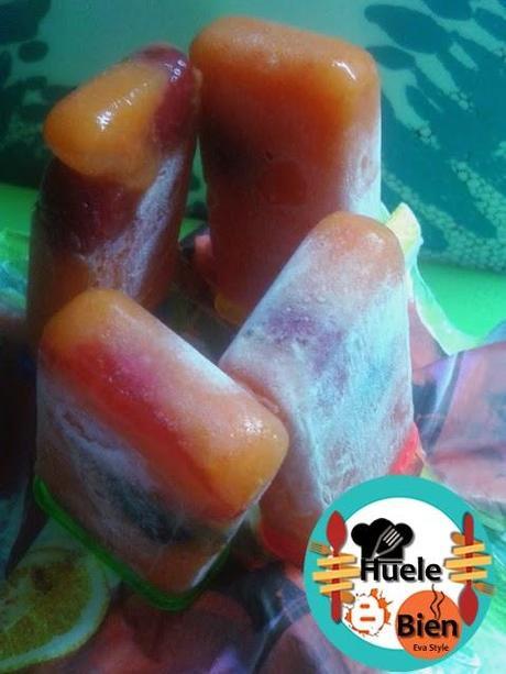 Helado de mango y naranja