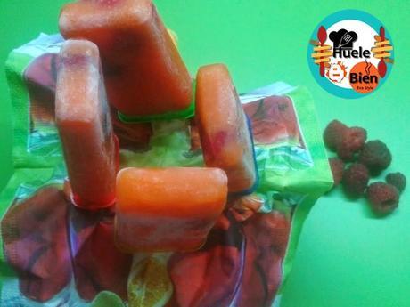 Helado de mango y naranja