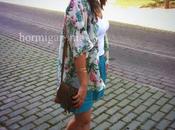 Outfit floral kimono