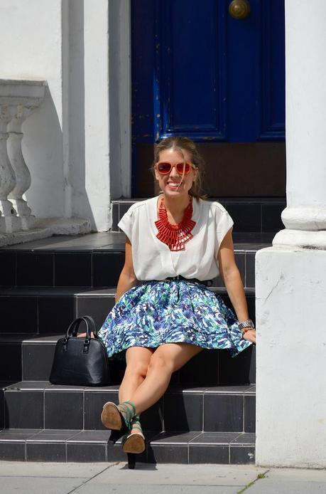 Tropical Floral Skirt