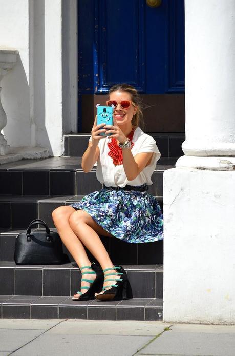Tropical Floral Skirt