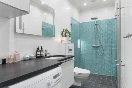 suelos de madera pintada de blanco estilo nórdico escandinavo decoración pisos suecos decoración de salones decoración de interiores decoración de comedores decoración blanco negro nórdico blog decoración nórdica 