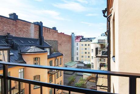 suelos de madera pintada de blanco estilo nórdico escandinavo decoración pisos suecos decoración de salones decoración de interiores decoración de comedores decoración blanco negro nórdico blog decoración nórdica 