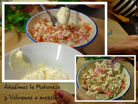 SABOREANDO EL VERANO... PASTEL DE SALMÓN Y CANGREJO...