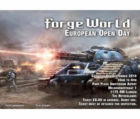 Entradas para el Forge World European Open Day a venta y mas