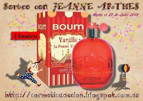 ¡SORTEO EXPRESS – el nuevo perfume “Boum Vanille” de JEANNE ARTHES – 2 Ganadoras!