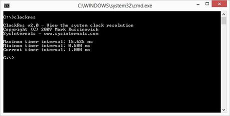 A small utility allows you to see the system clock 