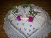 Torta corazón orquídeas