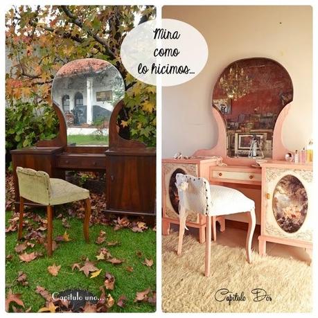 Paso a paso: cómo pensamos la transformacion del mueble tocador.