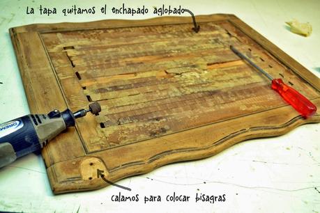 Paso a paso: cómo trabajamos sobre un mueble de máquina de coser