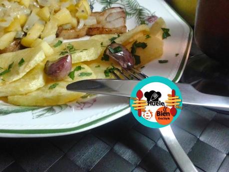 Chuletas de cerdo con manzanas