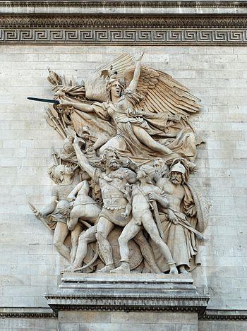 English: Sculpture in the Arc du Triomphe, Par...