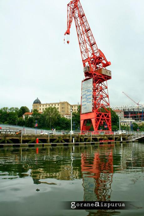 Grúa Carola de Astilleros Euskalduna Turismo industrial, grúa Carola astilleros Euskalduna