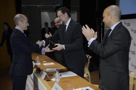 Rajoy entrega premio a Jenaro García Gowex