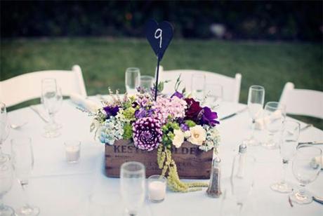 decoracion para bodas centros con cajas de madera decoracion rustica
