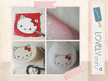 tutorial de hello kitty en lampara