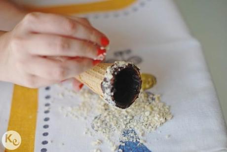 Chocolate ice cream cones #eat #summer Chocolate ice cream cones #eat #summer