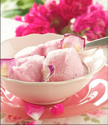 Sorbete de pétalos de rosa: Una receta sorprendente! sorbete-petalos-rosa