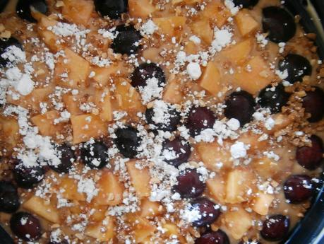 Cake con frutas de verano