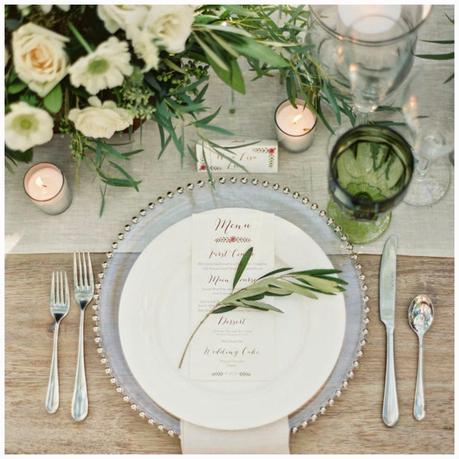 inspiración: mesas en verde // inspiration: green table settings