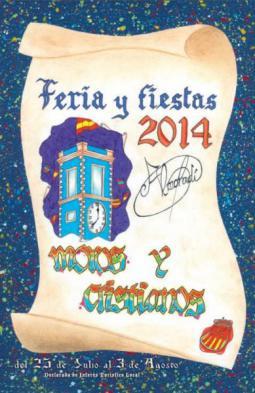 Cartel/Portada del Libro de Feria y Fiestas de Moros y Cristianos 2014 de Almoradí