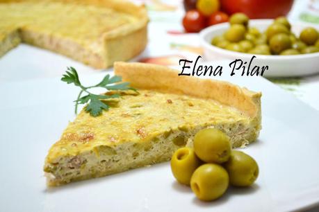 Quiche de atún con aceitunas verdes (Thermomix)