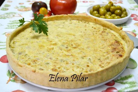 Quiche de atún con aceitunas verdes (Thermomix)