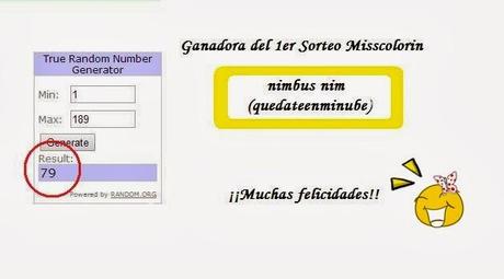 ¡Resolución Sorteo Misscolorin!