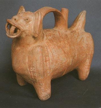 cultura lima ceramica felino