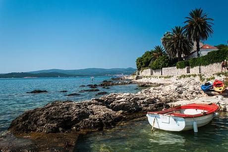 Croacia a salto de isla Korcula, Croacia