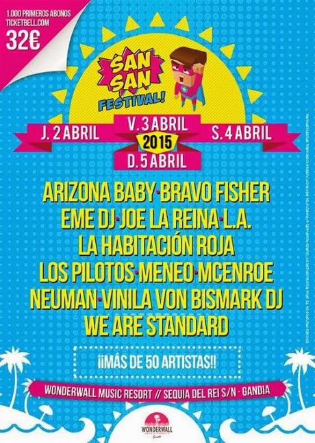 SanSan Festival 2015: Nuevas Confirmaciones