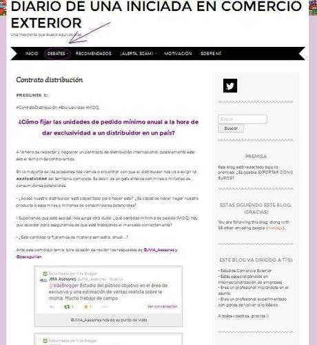 Sigue la flecha para llegar hasta el nuevo Área de Debate :)