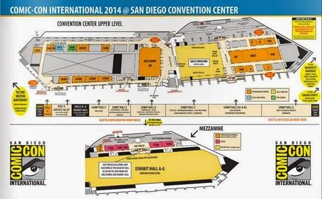 Mapas y horario de la San Diego Comic-Con 2014