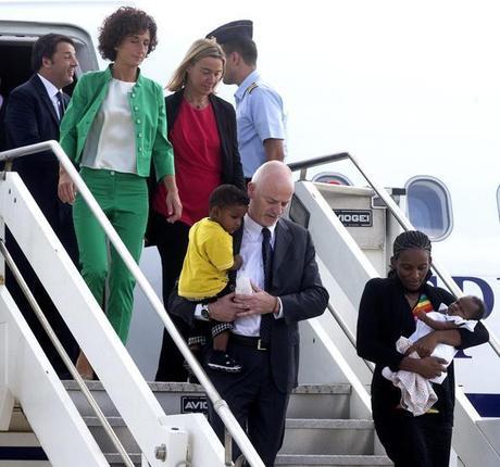 Meriam ya está en Italia Llegada de Meriam al aeropuerto del Ciampino